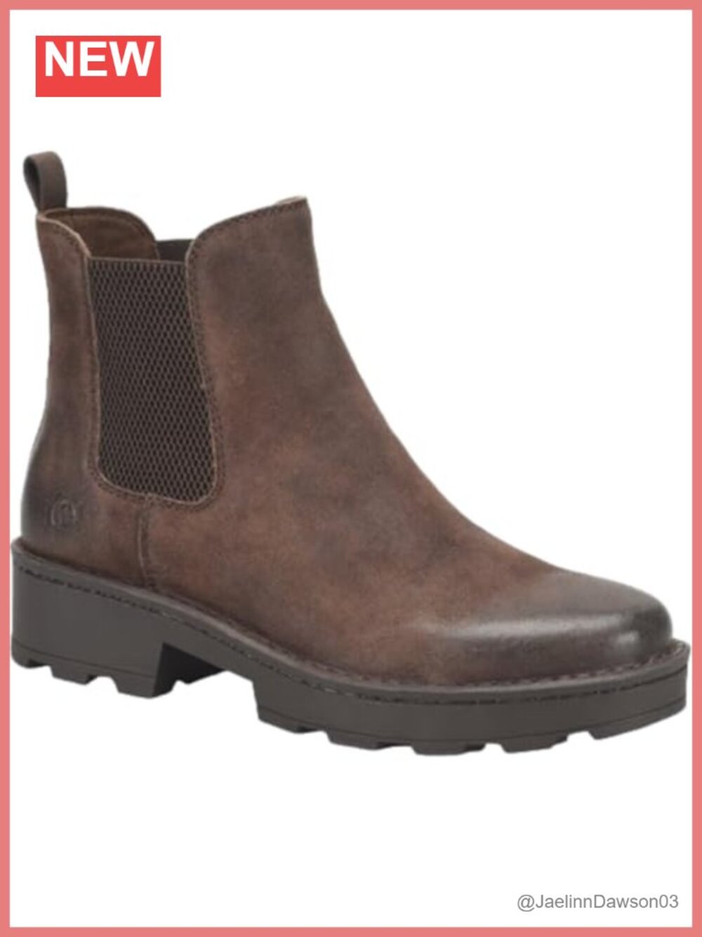 Women's Suede Leather Chelsea Ankle Boots Pull-On Comfortable